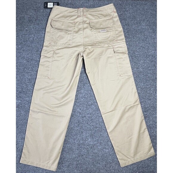 True Religion Women Size 32 Travertine Military Single Needle Cargo Pants 208061 - Picture 6 of 12
